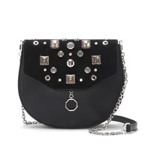 Black Louise et Cie Jael Embellished Leather Bag